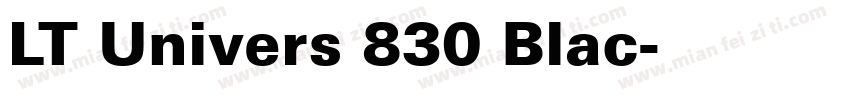 LT Univers 830 Blac字体转换